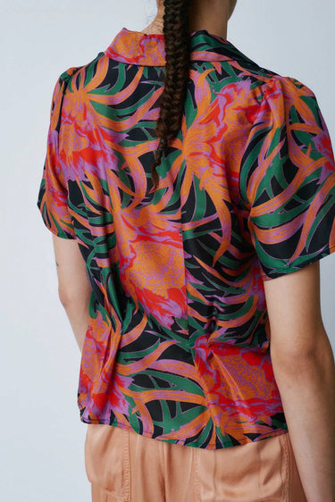 Camp Shirt in Flowers-Shirt-Raquel Allegra-Debs Boutique